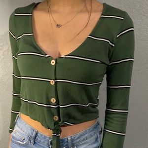 Striped green long sleeve